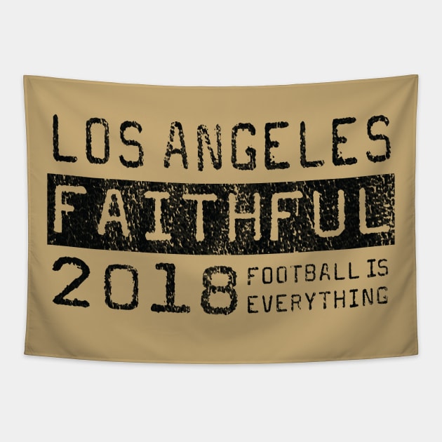 Football Is Everything - Los Angeles FC LAFC Faithful Tapestry by FOOTBALL IS EVERYTHING
