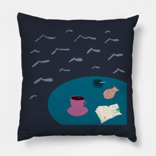 Coffee by the sea Pillow