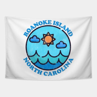 Roanoke Island, NC Summertime Vacationing Ocean Skyline Tapestry