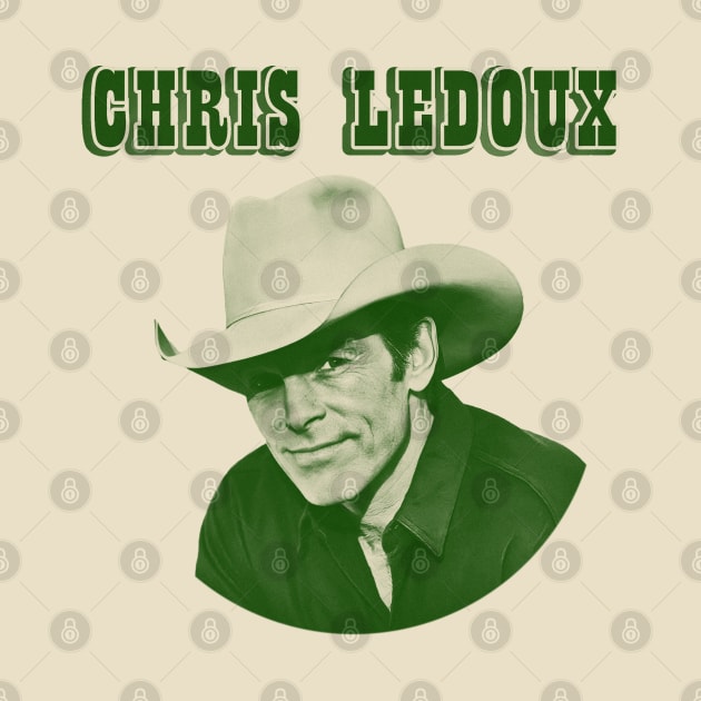 Chris LeDoux 33//green solid style, by Loreatees