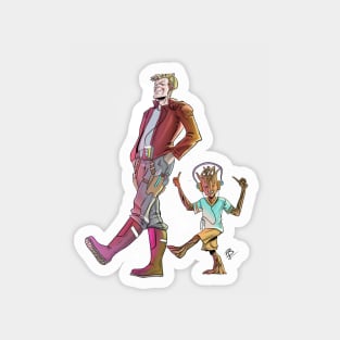 Star Lord And Groot Magnet