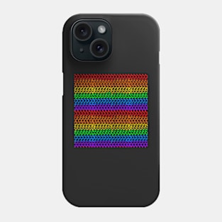 Pride Flag Rainbow Chainmail Print Phone Case