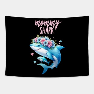 Mommy Shark Tapestry