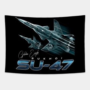 Sukhoi SU-47 the Golden Eagle Russian Fighterjet Tapestry