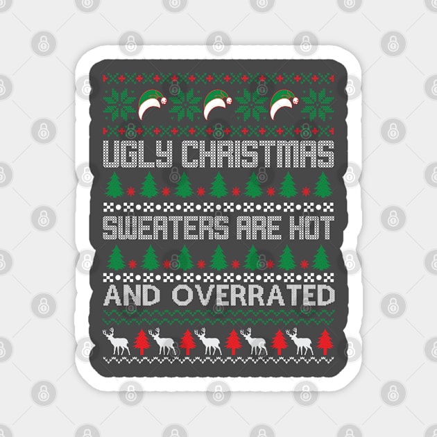 Ugly Christmas Sweater Magnet by CanossaGraphics