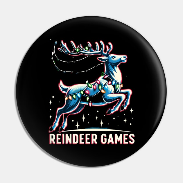 Reindeer Games - Festive Leap Pin by EternalEntity