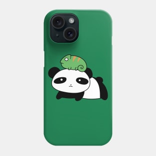 Panda and Little Chameleon Phone Case