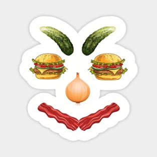 Cheeseburger face Magnet