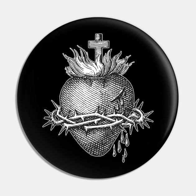 Most Sacred Heart of Jesus Christ Pin by Beltschazar