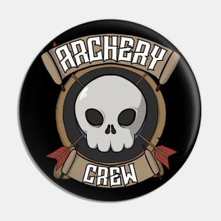 Archery crew Jolly Roger Pin