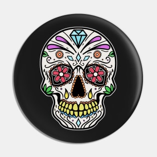 Mexican Skull Dia de los muertos Day of the dead Pin