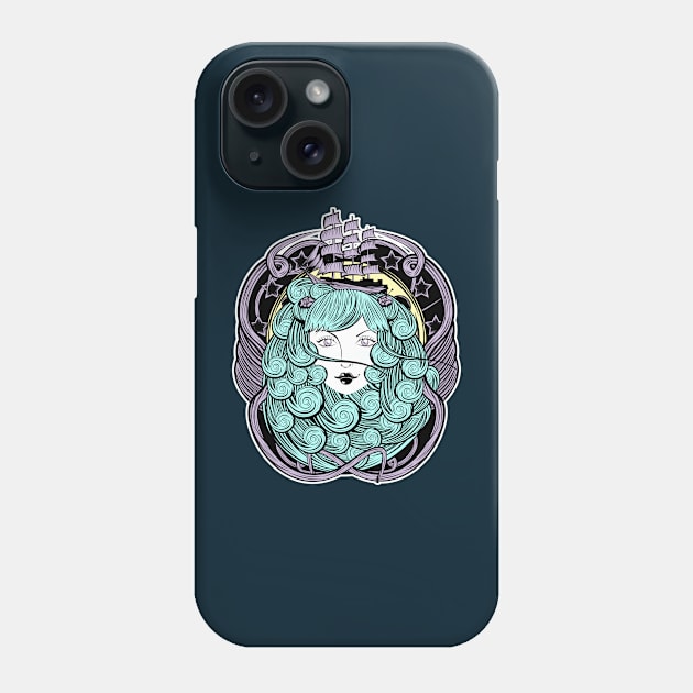 Aileen Ocean pastels Phone Case by ORTEZ.E@GMAIL.COM