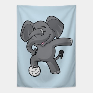 Volleyball Elephant Player Coach Team Mom Tournament Tapestry