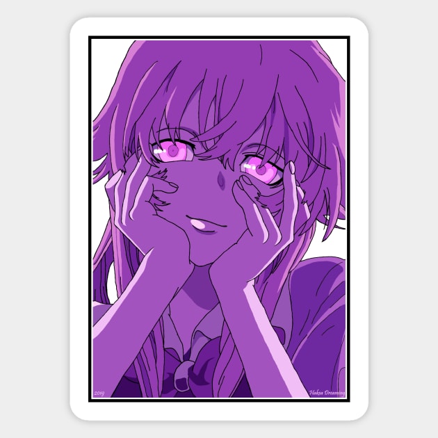 Mirai Nikki - Yuno Gasai - Mirai Nikki - Sticker