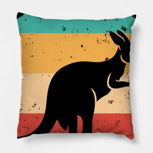 vintage sunset Kangaroo lover,Kangaroo Silhouette gift animal Pillow