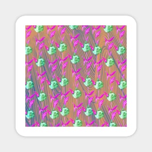 Pattern Floral Art Magnet