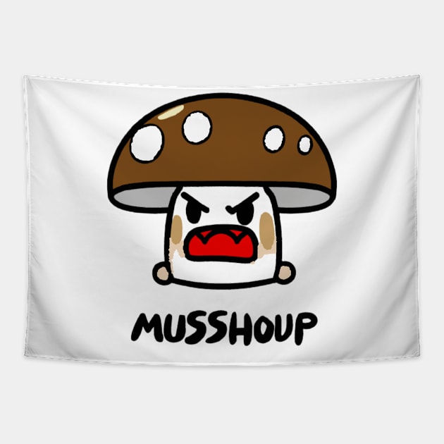 Angry mushroom Tapestry by Asirihouse