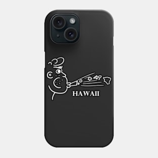 A funny map of Hawaii Phone Case