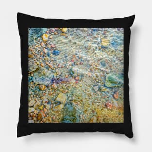 River Rocks photography Pillow