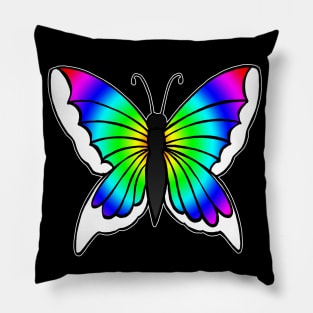 Rainbow Butterfly Pillow