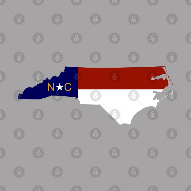 NC State and Flag by ilrokery