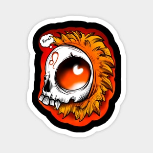 Leo skull Magnet