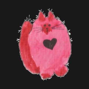 Fluffy Red Cat T-Shirt