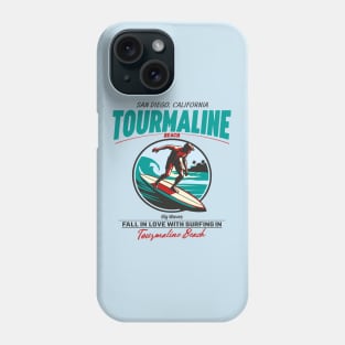 Tourmaline Beach Surfer Vintage Phone Case