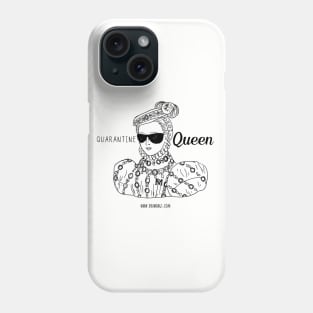 Quarantine Queen - B&W Phone Case