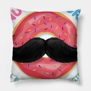 Donut Explorers Special Edition Duster Wax Logo Pillow