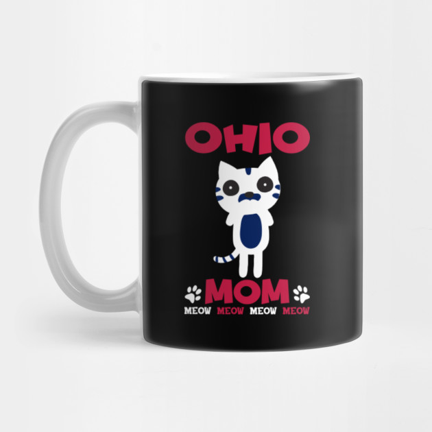 Ohio State Alabama State Cat Mom T Shirt Mug Pillow Gift Ohio