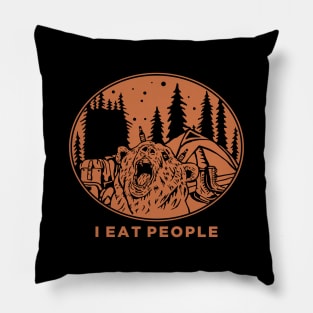 I Eat People. Camping Pillow