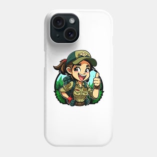 Girl Hiker 0.1 Phone Case