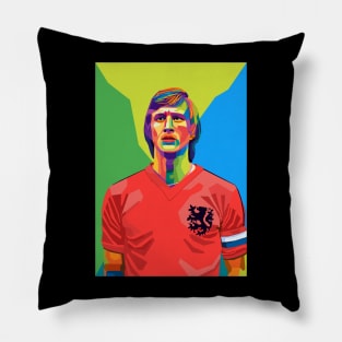 Johan Cruijff pop art Pillow