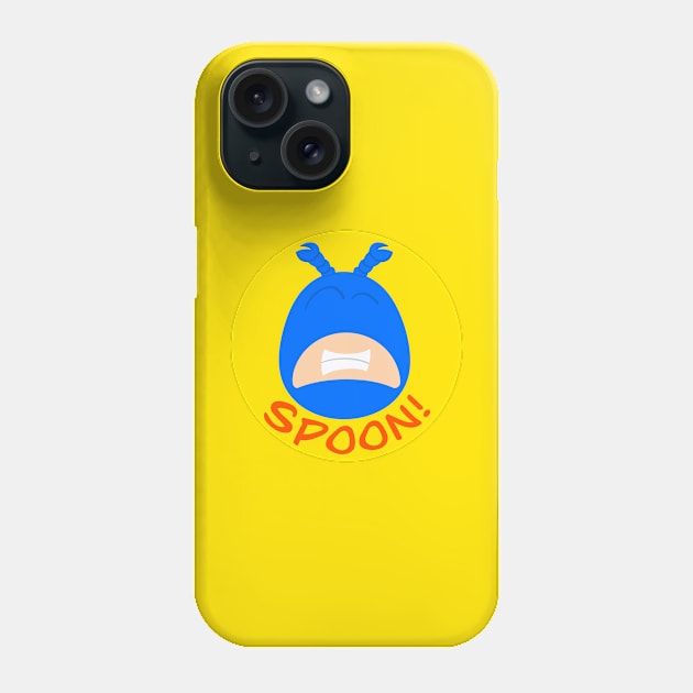 The Tick - SPOON!! Phone Case by Kale's Art