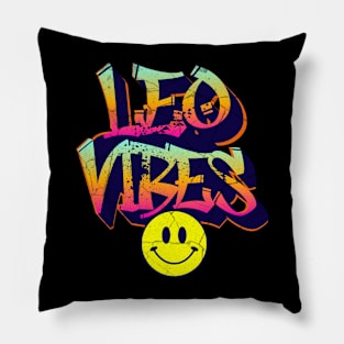 Leo Vibes Graffiti Zodiac Birthday Pillow