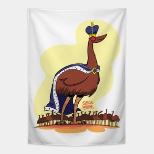 Big Brucey the Emu King Tapestry