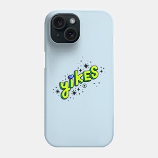 Yikes 3D Cartoon Lettering in Neon Green Phone Case