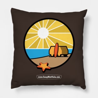 Camper Van Sunny Beach, dark Pillow