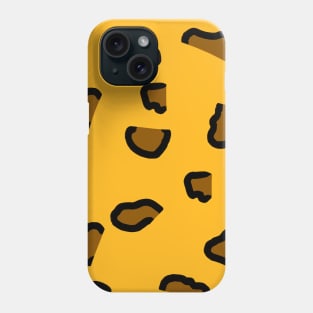 Brown and Yellow Leopard Print Phone Case