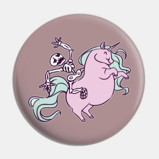 Riding Unicorns Pin