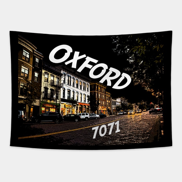 Oxford Comic Book City Tapestry by 7071