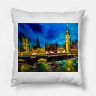 London. Big-Ben tower Pillow