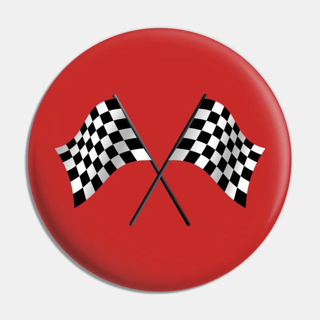 Checkered Flags Pin by vladocar