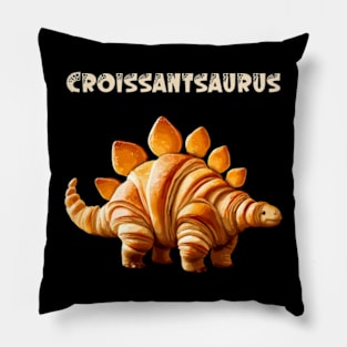 Dinosaur Croissant Bakery Lovers Men Women Kids Funny Cute Pillow