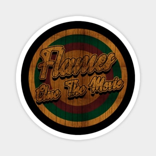 Circle Retro Flames Clue The Movie Magnet