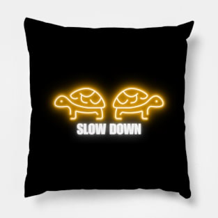 Neon Turtles Pillow