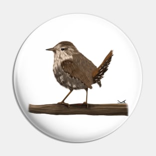 Winter Wren Pin