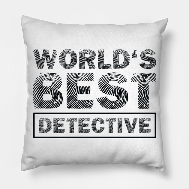 World's Best Detective Pillow by colorsplash