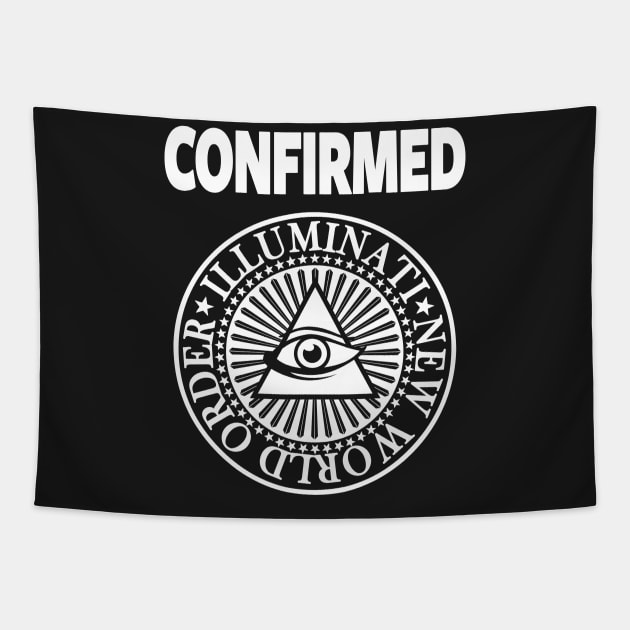 ILLUMINATI CONFIRMED - NEW WORLD ORDER AND CONSPIRACY Tapestry by Tshirt Samurai